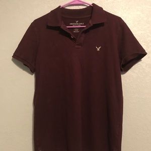 American Eagle polo shirt in maroon